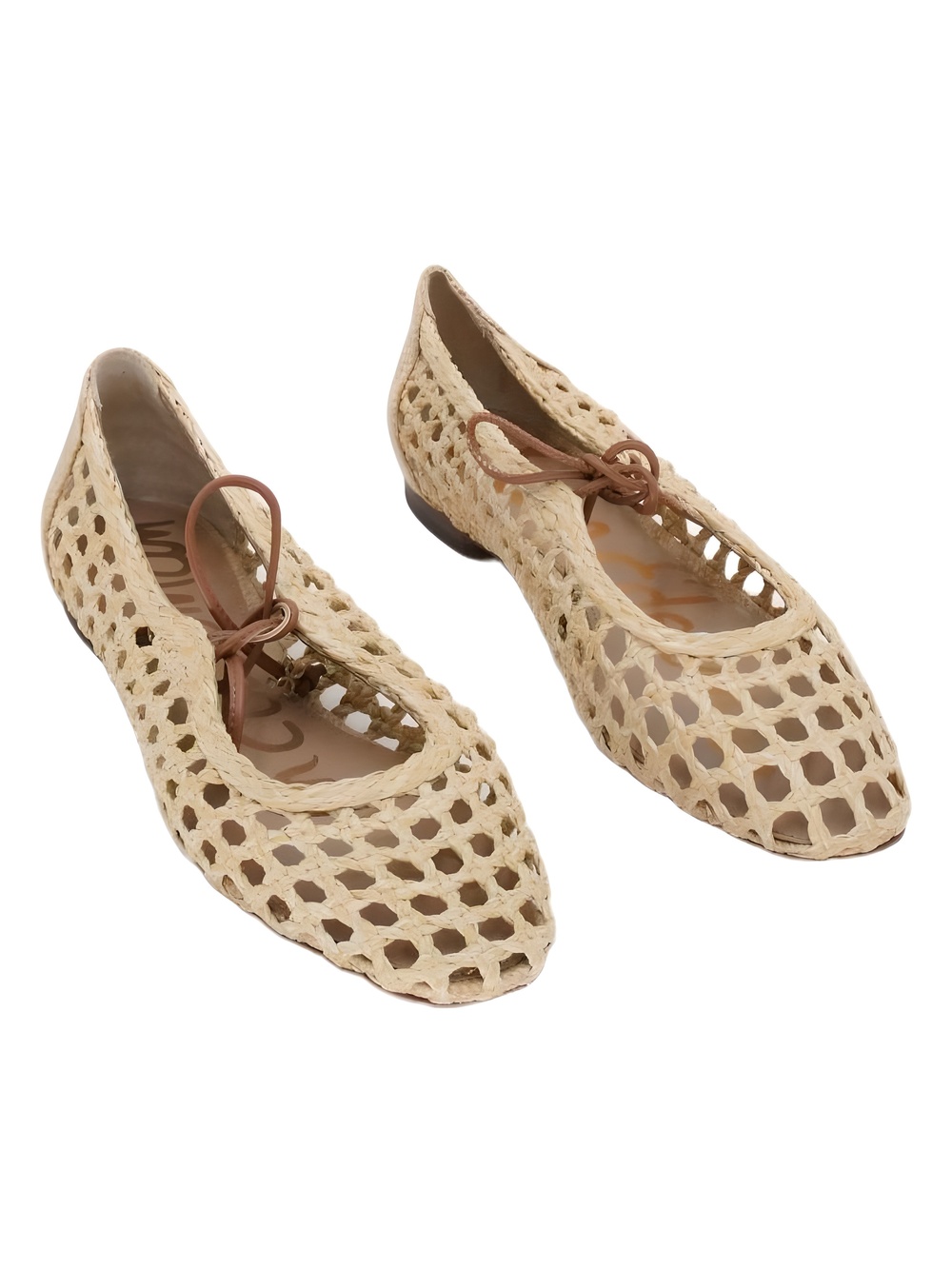 Sam Edelman Marcie Tan Weave Woven Ballet Flats Size 6M-6.5M Size 6M